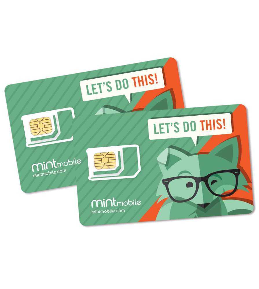 Mint Mobile Cell Phone SIM Card Starter Kit - $0.99