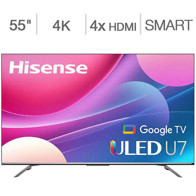 Hisense 55" U75H Series 120Hz 4K TV w/ 3 yr wty Costco 479.99