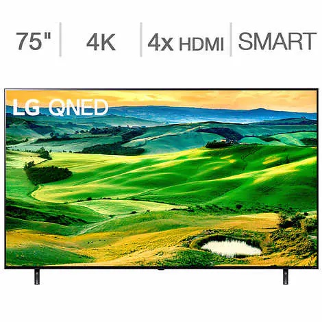 LG 75" QNED80 Series TV + 5 Yr Wty + $100 Streaming @ Costco $999.99