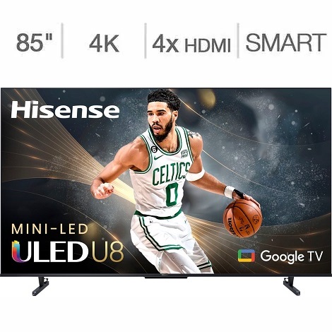 Hisense 85" U8K Series 4K Mini-LED UHD Smart TV @ Best Buy/Amazon $1799.99