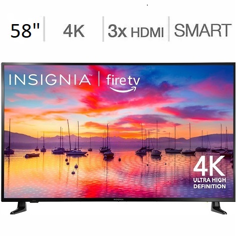Insignia 58" F30 Series (2024) 4K UHD LED Fire TV @ Best Buy/Amazon $249.99