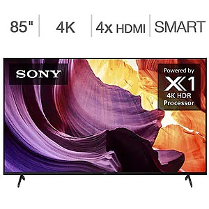 Costco Members: 85" Sony X80CK 4K 120Hz TV w/ 3-Yr Warranty & Backlit Remote $1000 + Free Shipping