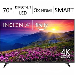 Insignia 70" F50 Series (2025) 4K UHD LED Smart TV @ Best Buy $329.99
