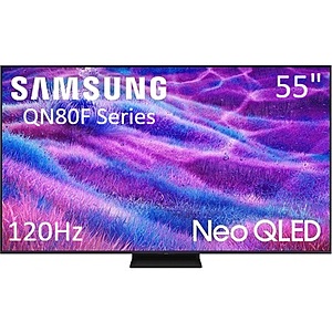 Open Box (YMMV): Samsung 55" QN80F Series 120Hz 4K QLED MiniLED Smart TV (2025) @ Best Buy from $473