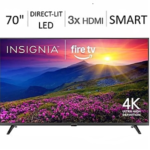 70" Insignia Class F50 Series LED 4K UHD Smart Fire TV (2025 Model) $300 + Free S&H