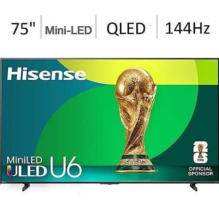 Hisense 75" U65QF Series 144Hz 4K UHD Mini-LED QLED Smart TV (2025) @ Best Buy $599.99