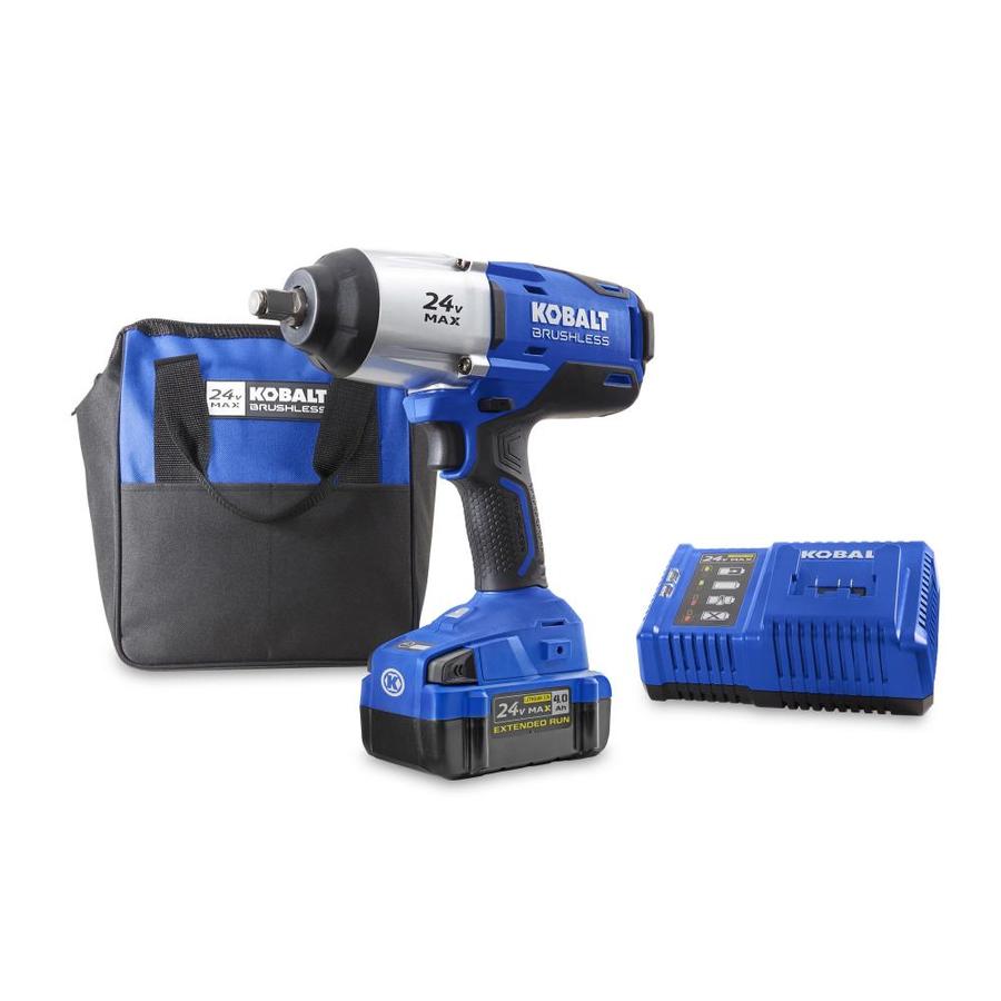Lowe's - Kobalt 24V Max 1/2-in Drive Brushless Cordless Impact Wrench Kit (Battery and Charger Included) - $149