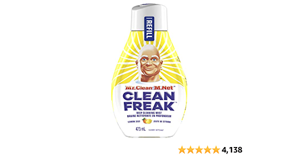 Mr. Clean, Deep Cleaning Mist Multi-Surface Spray, Lemon Zest Scent Refill, 1 Count, 16 Fl Ounce  - $2.47