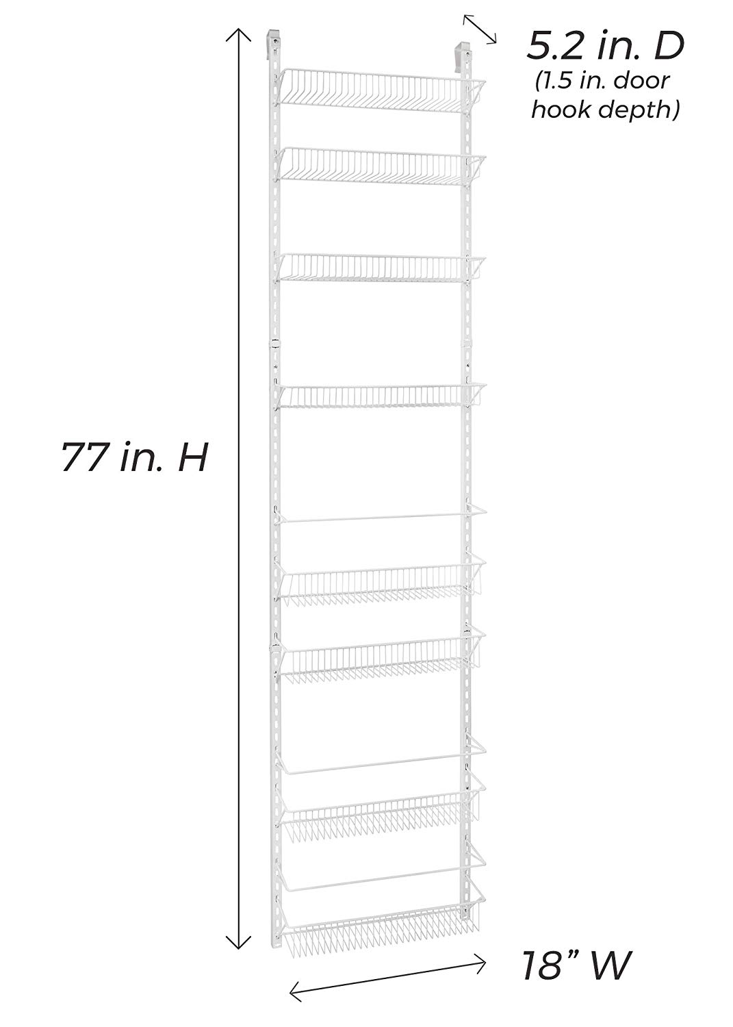 Closetmaid Adjustable 8 Tier Wall Door Rack 20 24 Slickdeals Net