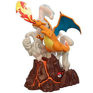 13'' Jazwares Pokmon Select Deluxe Collectors Light FX Statue (Charizard) 