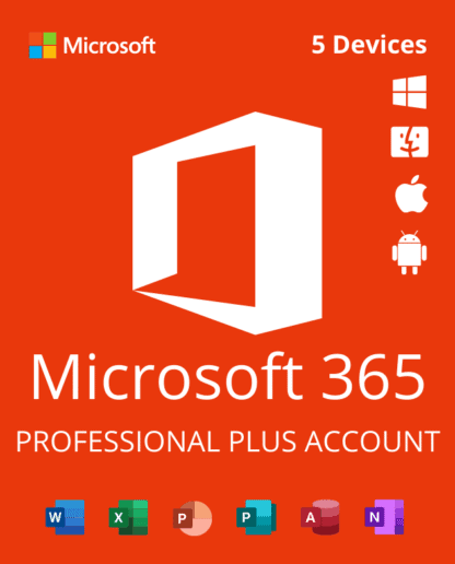Microsoft Office 365 – 5 Devices – 5TB OneDrive – Worldwide Lifetime License $99
