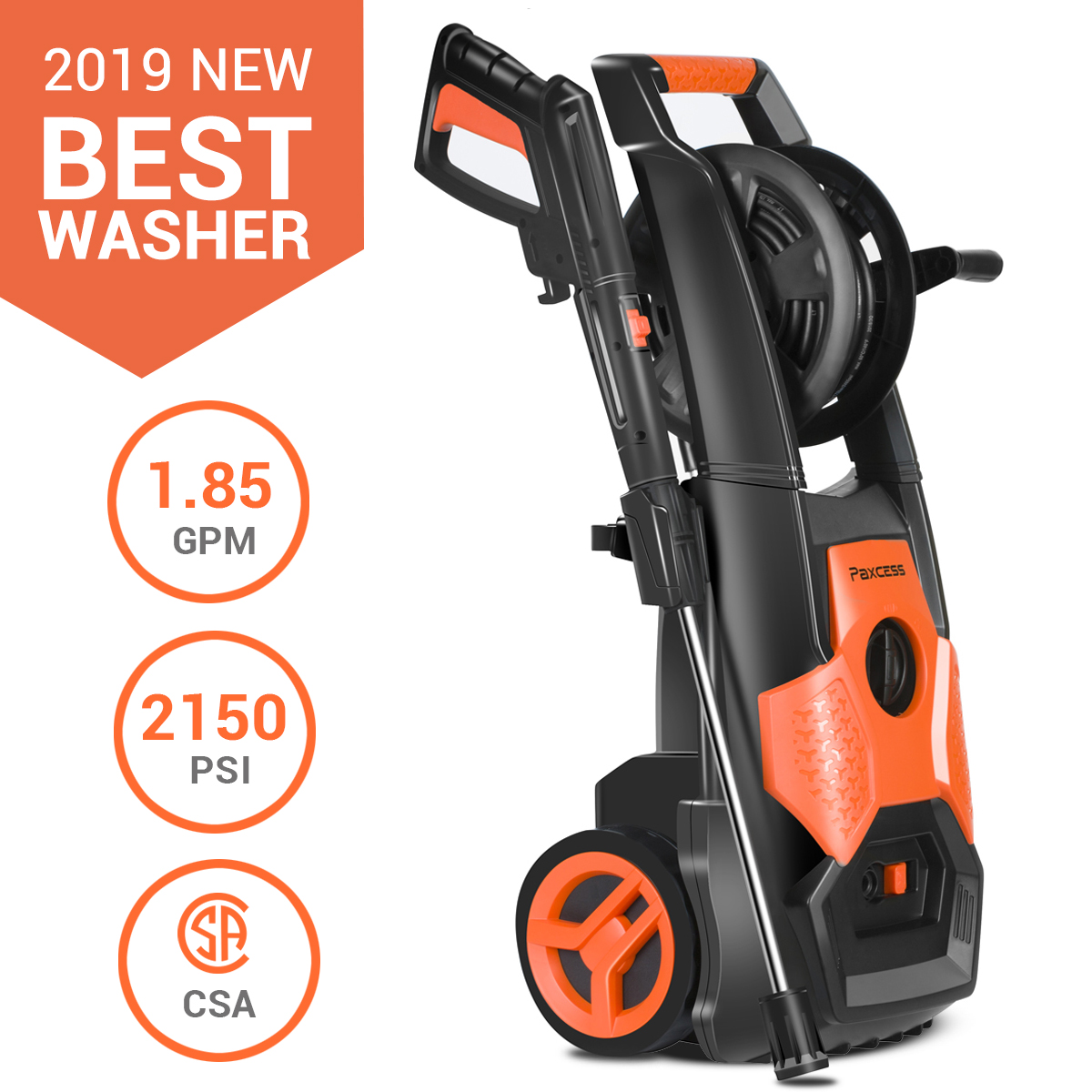 2150 PSI 1.85GPM Electric Pressure Washer $149.99+Free Shipping