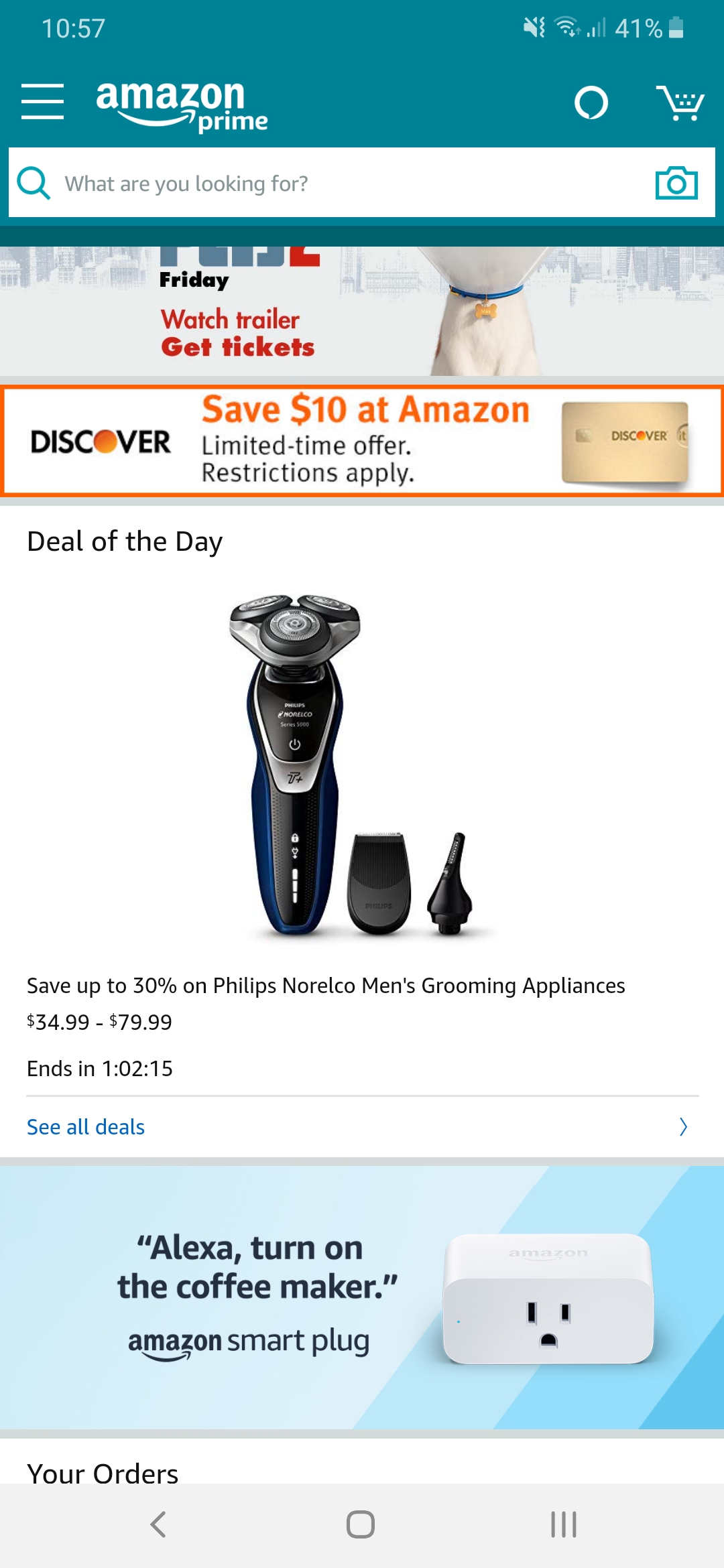 Amazon.com -$10 credit with Discover card YMMV - Slickdeals.net