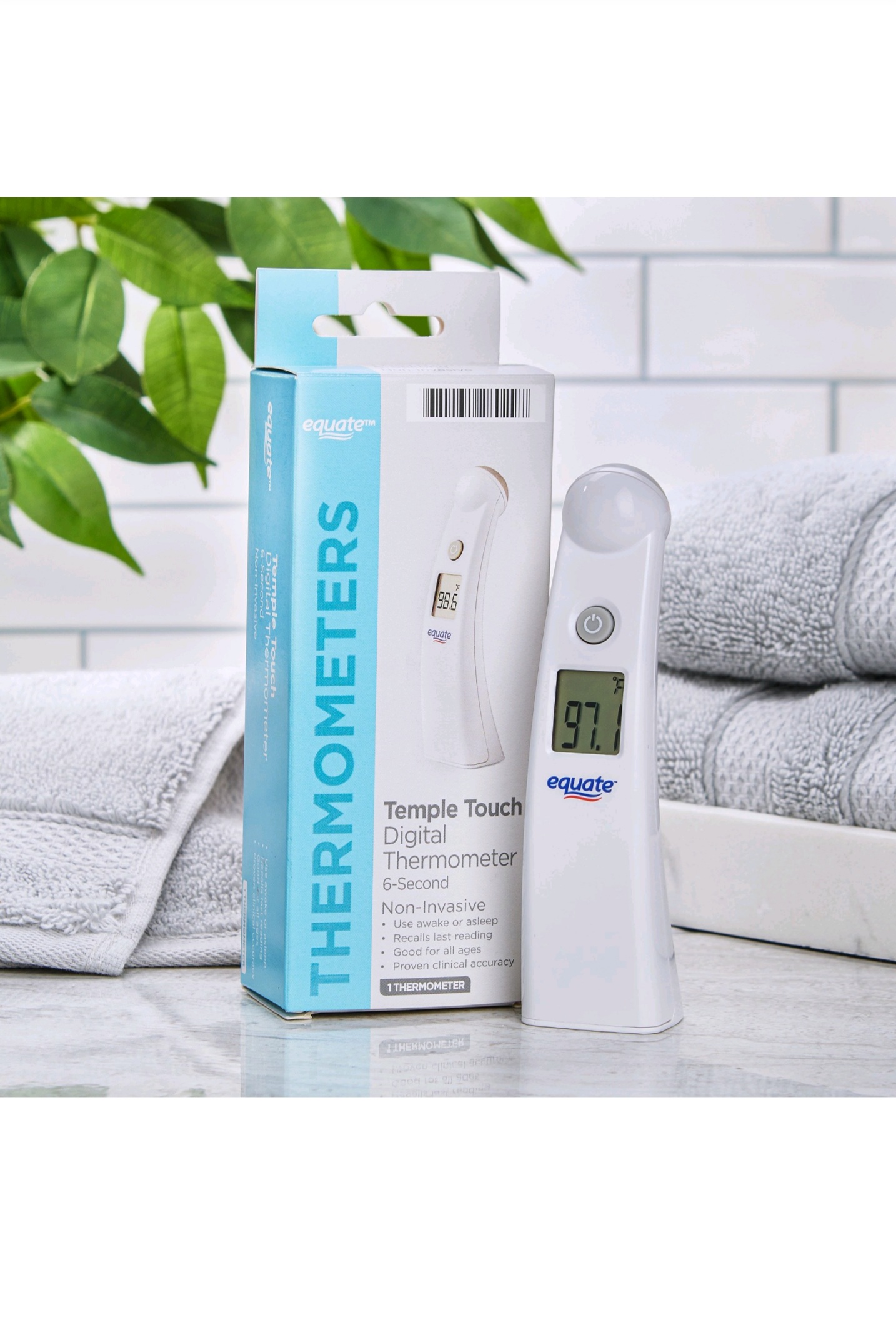 Equate Temple Touch 6-Second Digital Thermometer for $12.88 from Walmart
