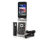 Tracfone ZTE Cymbal Android Flip Phone, 1200 Minutes/Texts/Data, Year of Service, Car Charger, Portable Charger, App Pack and Triple Minutes for Life - $49.95+F/S