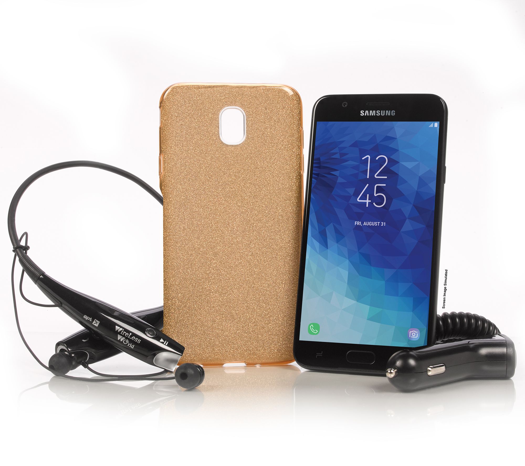 Tracfone - Samsung Galaxy J7 Crown Smartphone with 1500 Talk/Text/MB's of Data and 1 year of service $79.98 and Free Shipping - QVC.com