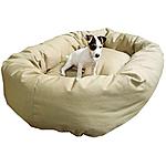 Dog Bed, Majestic Pet Bagel khaki XL Bed $40.99 with free shipping