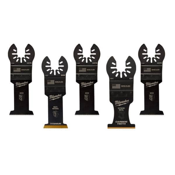 Milwaukee MultiTool Oscillating Blade Pack (5Piece) 24.99