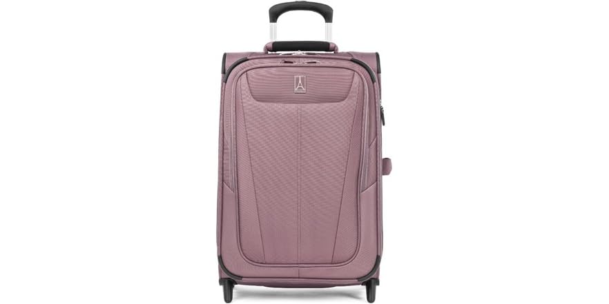 open box Travelpro Maxlite 5 Softside Expandable Upright 2 Wheel Luggage, Lightweight Suitcase, Men and Women, Dusty Rose Pink, Carry-On 22-Inch $47.49