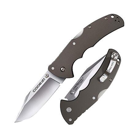 Cold Steel Code 4 3.5" S35VN Razor-Sharp Clip Point Blade 5" 6061 Aluminum Handle Folding Knife w/Tri-Ad Lock, Boxed $67.54