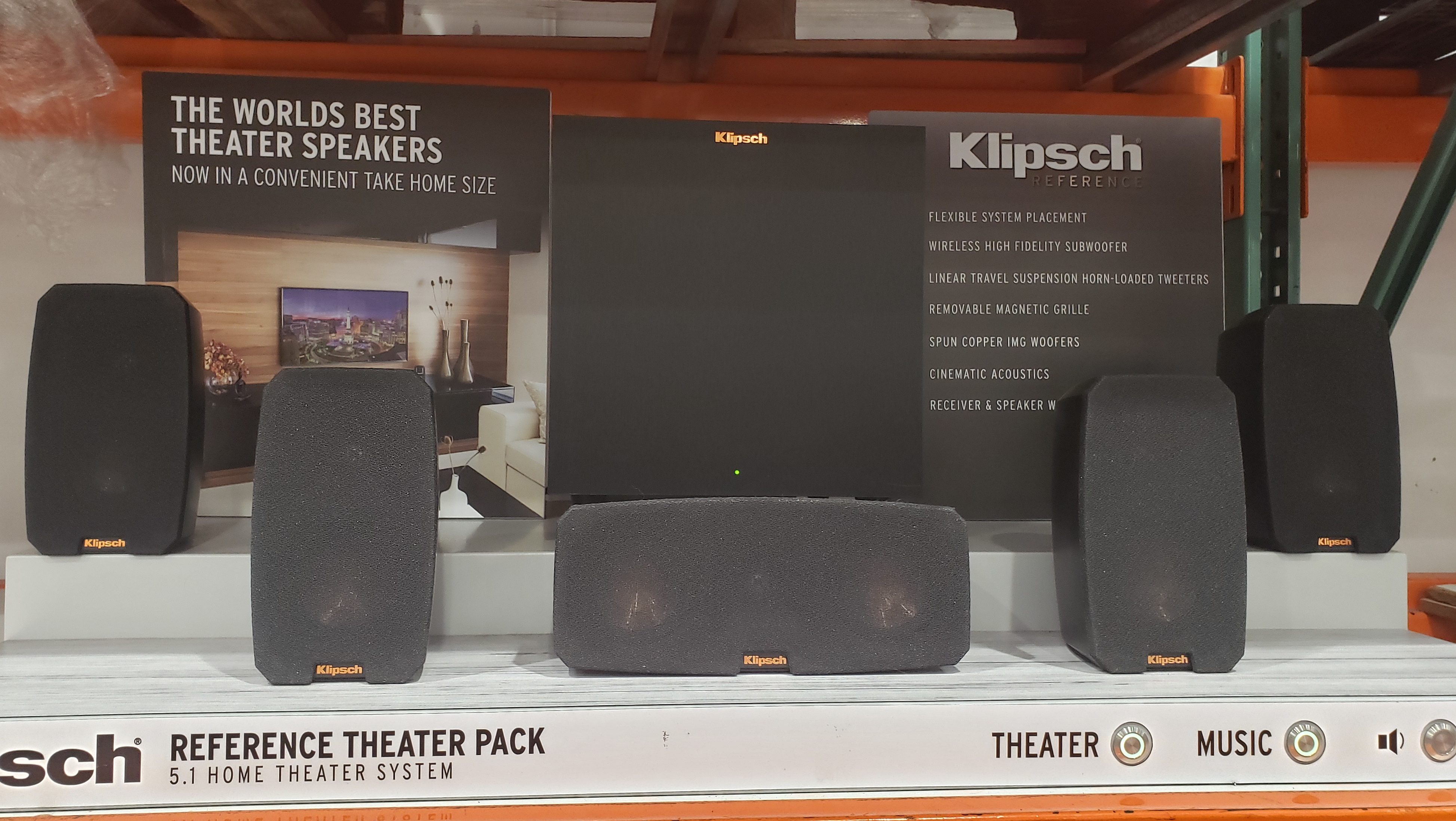 Costco B&M (YMMV): Klipsch Reference Theater Pack 5.1-Channel