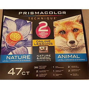 Prismacolor Technique, Art Supplies with Digital Art Lessons 47 Count Brand  New