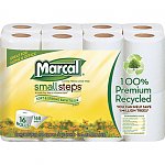 Marcal Small Steps Premium Recycled 2-Ply Bathroom Tissue; 168 Sheets/Roll, 16 Rolls/Pack $4.99 + FS @ Quill
