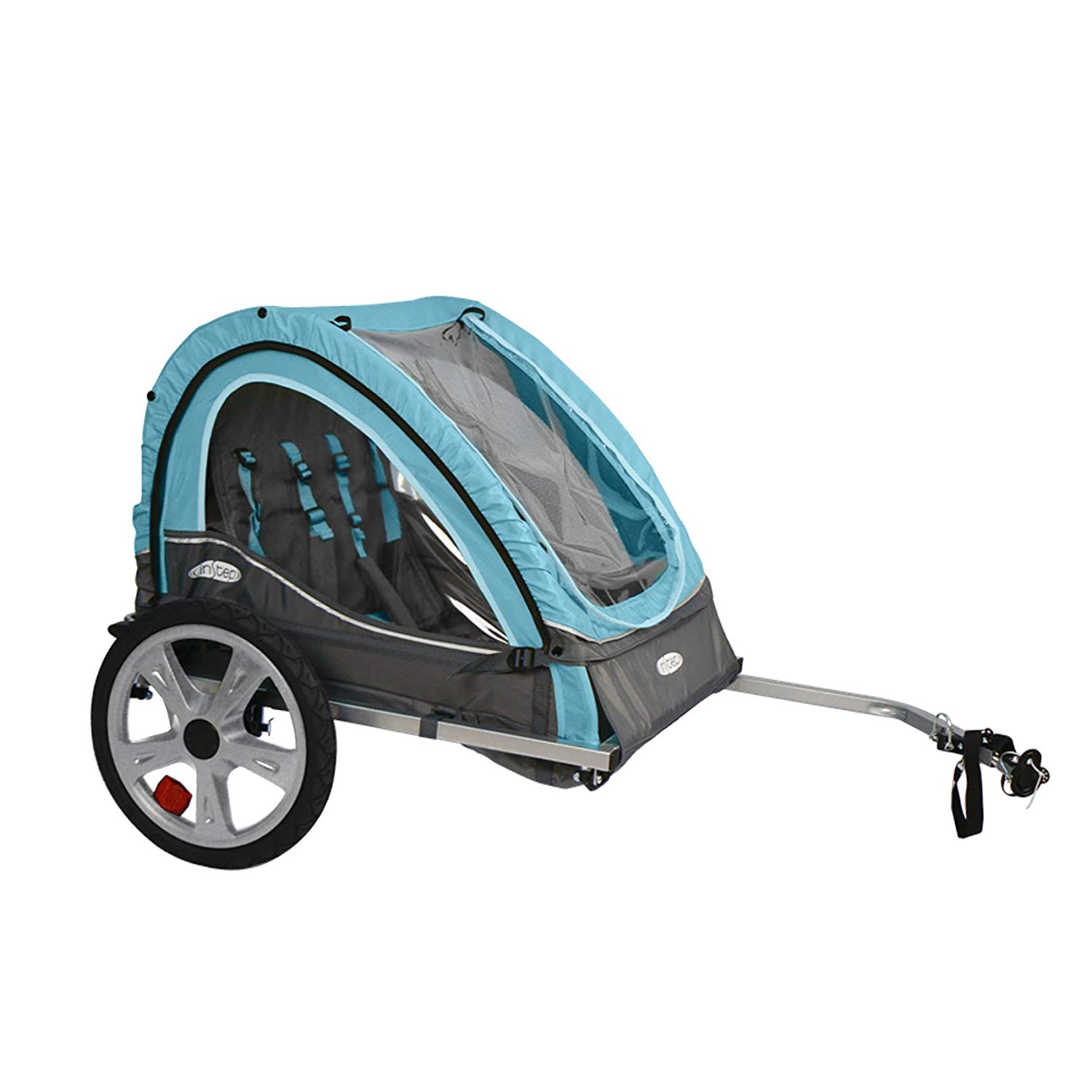 InSTEP Take 2 Bicycle Baby/Kids Pet Bike Trailer - Light Blue/Grey | QE127 (Amazon top seller) $65.21