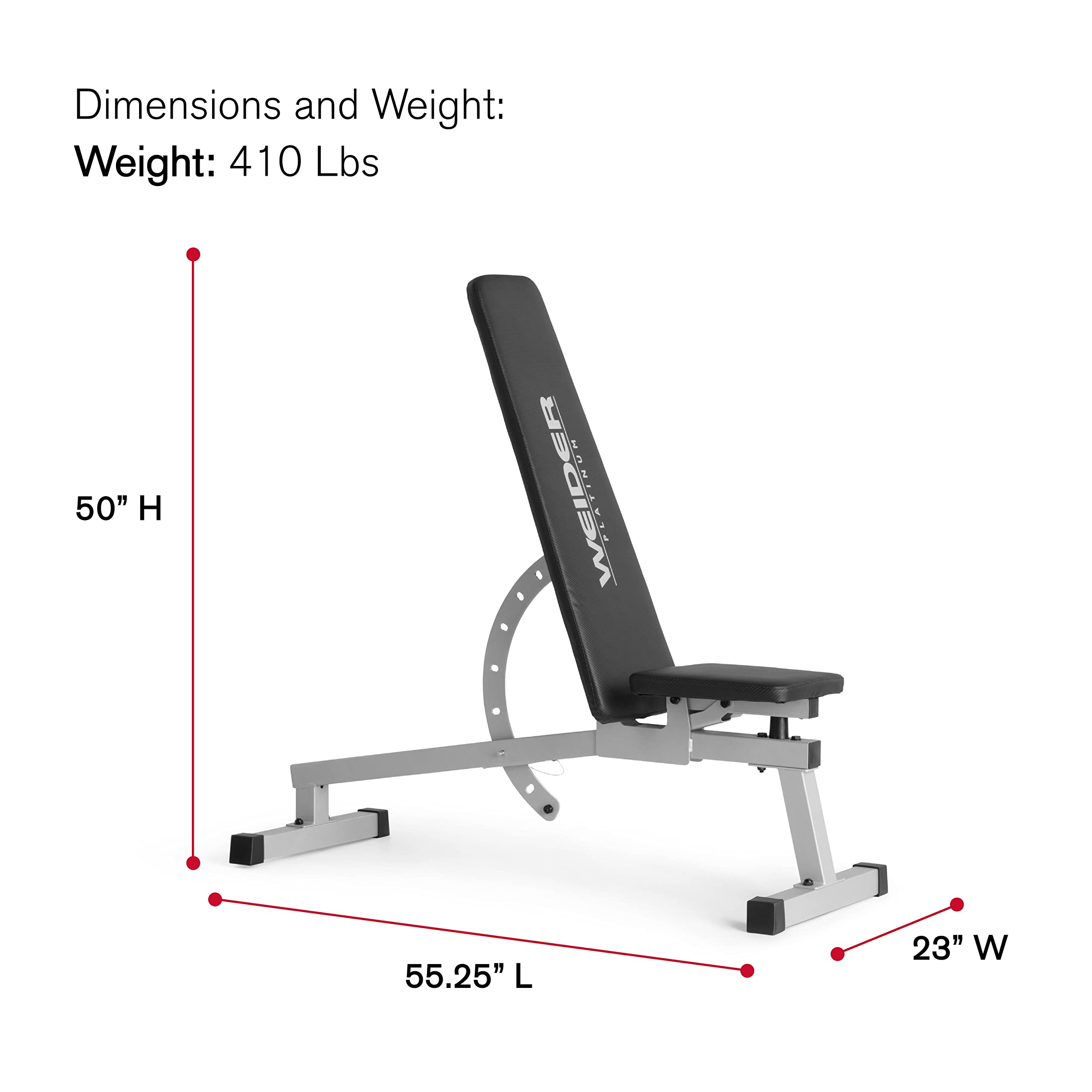 Weider Platinum Adjustable Bench Gym - $24.82