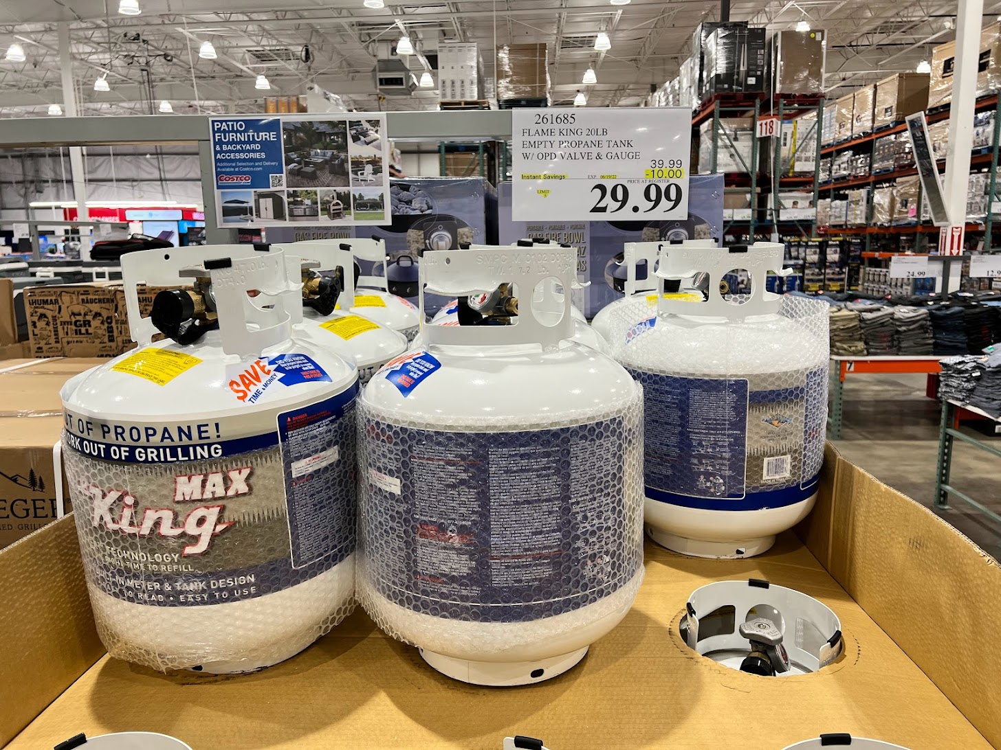 Costco Instore Flame King 20 Lb Empty Propane Tank 29 99