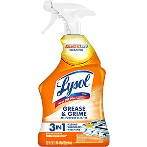 22-oz Lysol Pro Kitchen Spray Cleaner & Degreaser (Citrus Scent) $2.95 + Free Pickup