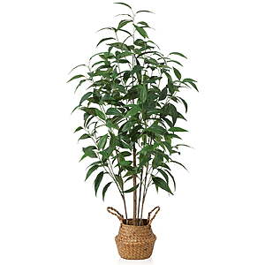 DR.Planzen Artificial Potted Plants: Ficus Tree From $25, Eucalyptus Tree From $36.30 & More
