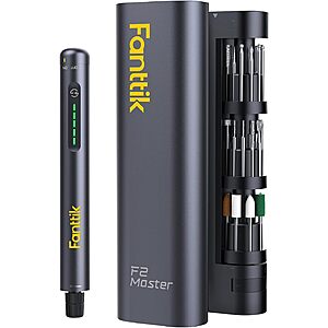 5-Speed Fanttik F2 Master Mini Cordless Rotary Tool Kit w/ 35 Accessories & USB-C $50 + Free S&H