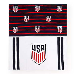 U.S. Soccer 16" x 28" World Cup Stadium Rally Towel 2-Pack (Various Designs) $5 + Free Pickup