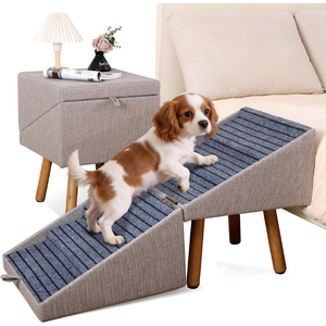 Ziluce Foldable Pet Stairs Dog Ramp (Light Brown): 21" $65, 17" $50 + Free S&H
