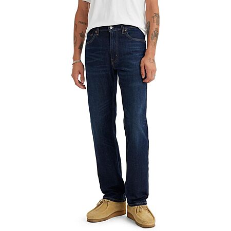 Levis Mens 505 Regular Fit Jeans 2 Colors From $26