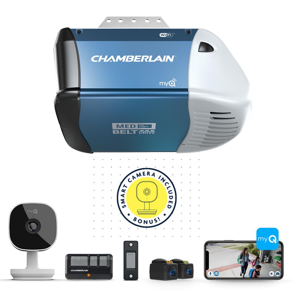 Chamberlain 1/2HP Smart Garage Door Opener with Camera HomeDepot B&M YMMV $160