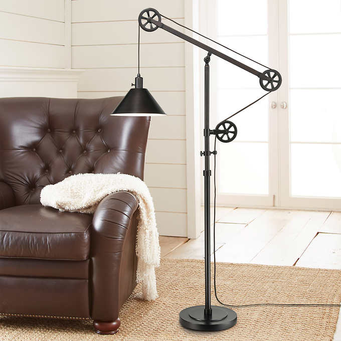 Costco Members Pulley Floor Lamp W Bronze Finish Slickdeals Net