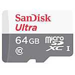 64GB SanDisk Ultra Micro SDXC Class 10 Memory Card w/ Adapter $15 + Free Shipping