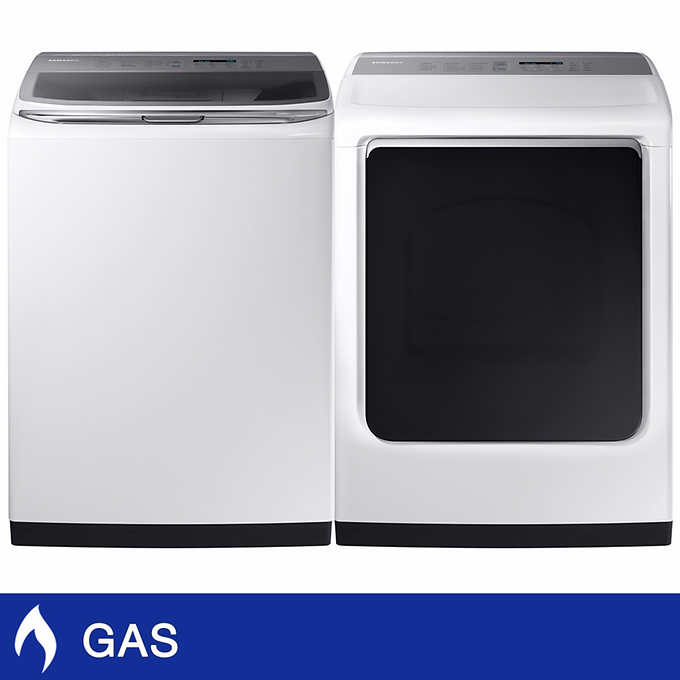 Samsung 5.4CuFt Top Load Washer with Activewash and 7.4CuFt GAS Dryer with Multi-Steam Technology $1299+tax
