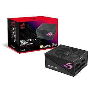 ASUS 750W ROG STRIX 80+ Gold Aura Edition Full Modular Power Supply $80 + Free Shipping