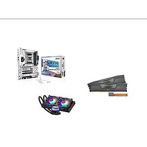 ASUS X870 AYW GAMING WIFI W + CORSAIR Vengeance 32GB (2 x 16GB) DDR5 6000 + Cooler Master 240 Elite Liquid CPU Liquid Cooler $419.99