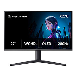 Costco Members: 27" Acer Predator X27U 1440p 240Hz OLED FreeSync Premium Monitor $380 