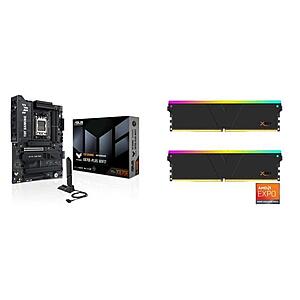ASUS TUF GAMING X870E-PLUS WIFI7 + V-COLOR Manta XSky DDR5 32GB (2x16GB) 6400MHz CL32 $449.89 at Newegg