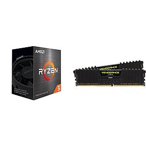 AMD Ryzen 5 5500 + CORSAIR Vengeance LPX 32GB (2 x 16GB) RAM DDR4 3200 $200.99