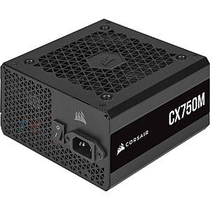750W Corsair CX750M 80 Plus Bronze Semi-Modular Low-Noise ATX Power Supply $59.99
