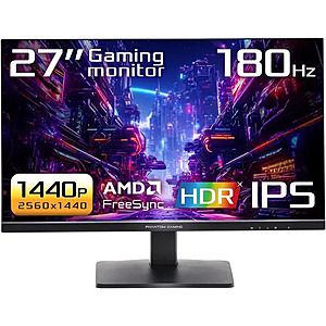27" ASRock PG27QFT1B 1440p 180Hz IPS Gaming Monitor $129.77