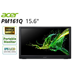 Acer PM161Q 15.6" 1920x1080 60Hz 250Nit 7ms 15.6 Portable Monitor Refurbished $33.47 at Acer via eBay