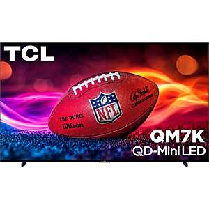 98" TCL QM7K 4K 144Hz HDR QD-Mini LED Smart Google TV (2025) $1899.99