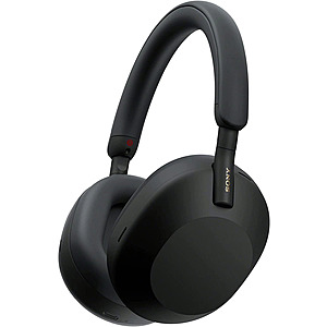 Refurbished: Sony WH1000XM5 Wireless Noise Canceling Headphones (Black) $128 + Free S&H
